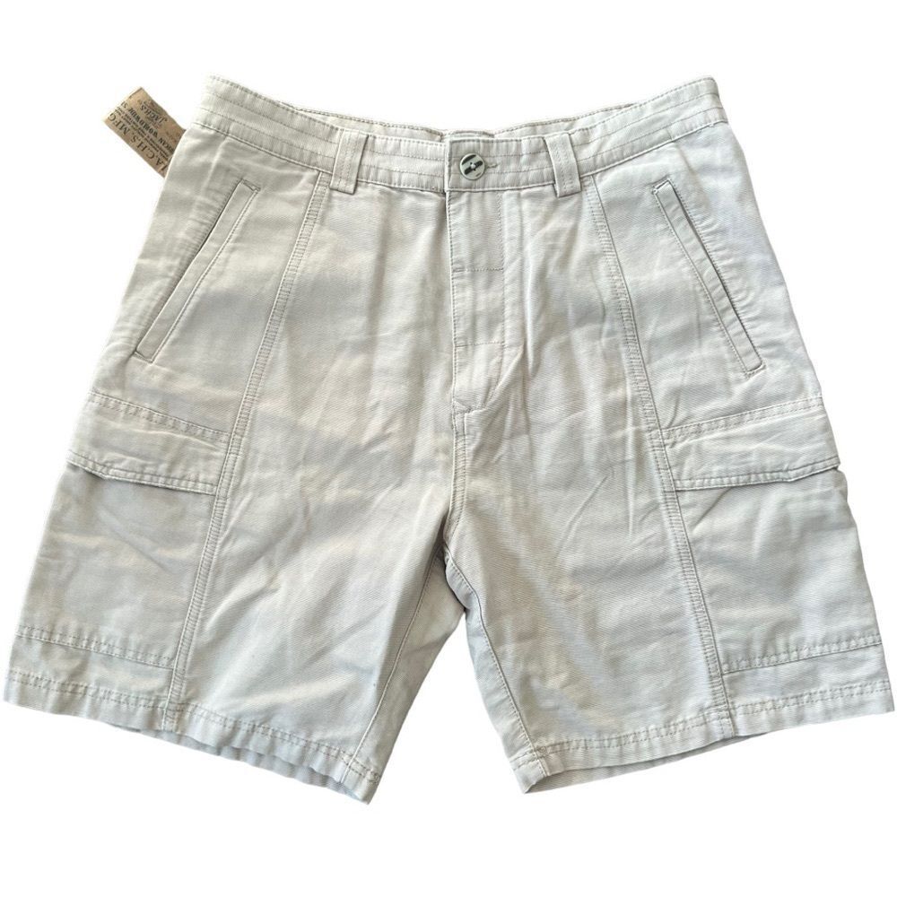 Men’s 32 JACHS Khaki Tan Cotton Cargo Shorts Natural Stone Color NWT🏷